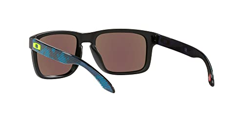 Oakley Men's Oo9102 Holbrook Square Sunglasses, Hi Res Blue Camo/Prizm Sapphire, 57 mm