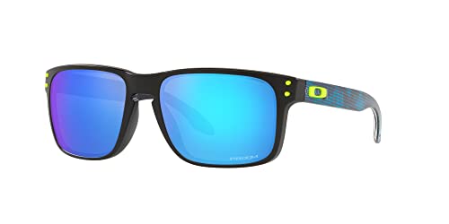 Oakley Men's Oo9102 Holbrook Square Sunglasses, Hi Res Blue Camo/Prizm Sapphire, 57 mm