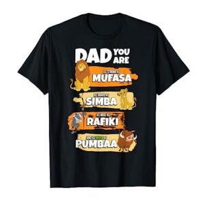 Disney The Lion King Dad You Are Word Stack Funny T-Shirt