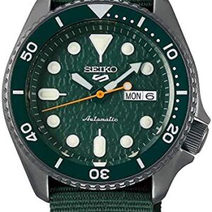 SEIKO SRPD77 5 Sports Men's Watch Green 42.5mm Stainless Steel