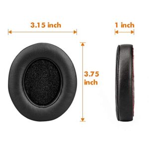 HiFan Replacement Ear Pads for Beats Studio 2.0 & 3.0 Wired/Wireless B0500 / B0501 - Extreme Comfort Ear Cushions Replacement kit Noise Isolation Adaptive Memory Foam Ear Cover, 2 Peices (Black)