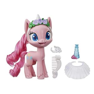 my little pony pinkie pie potion dress up figure -- 5-inch pink pony toy with dress-up fashion accessories, brushable hair and comb