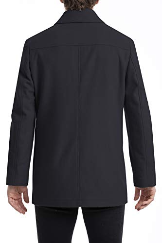 Chaps Men's Long Classic Coat, Dark Navy, 50L