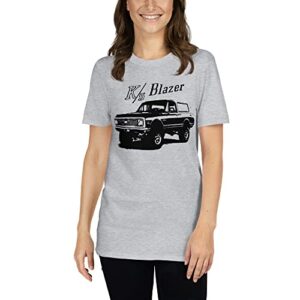 1971 Chevy K5 Blazer Short-Sleeve Unisex T-Shirt Sport Grey