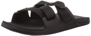 chaco men's chillos slide sandal, black, 8