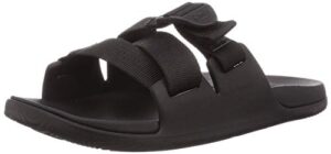 chaco women's chillos slide sandal, black, 12