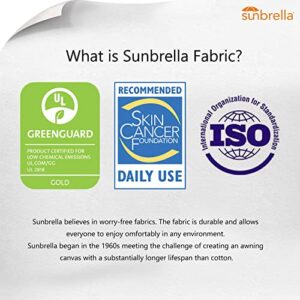 PURPLE LEAF Sunbrella Umbrella 11 Feet Double Top Deluxe Round Patio Umbrella Offset Hanging Umbrella Cantilever Umbrella Outdoor Market Umbrella Garden Umbrella, Spectrum Indigo