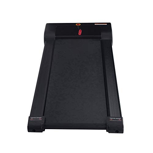 Sunny Health & Fitness Walkstation Slim Flat Treadmill for Under Desk and Home - SF-T7945,Black