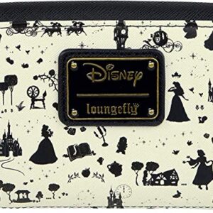 Loungefly Disney Princesses All Over Pattern Trifold Wallet