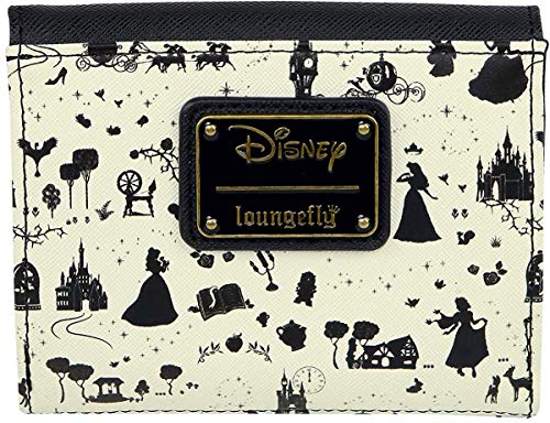 Loungefly Disney Princesses All Over Pattern Trifold Wallet