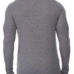 32 DEGREES Men's Heat Long Sleeve Crew Neck Tee 2-Pack (White/Charcoal, Large)