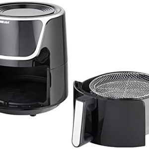 GoWISE USA GW22956 7-Quart Electric Air Fryer with Dehydrator & 3 Stackable Racks, Led Digital Touchscreen with 8 Functions + Recipes, 7.0-Qt, Black/Silver