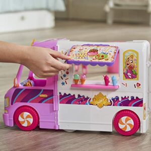 Disney Princess Comfy Squad Sweet Treats Truck, Playset with 16 Accessories, Pretend Ice Cream Shop, Toy for Girls 5 Years Old and Up