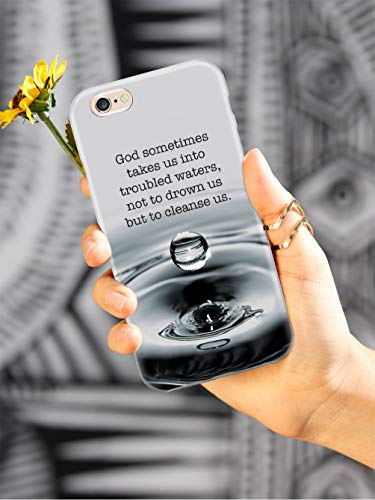 Inspired Cases - 3D Textured Galaxy Note 10 Plus Case - Rubber Bumper Cover - Protective Phone Case for Samsung Galaxy Note 10 Plus - Troubled Waters God Religion Inspirational Quote