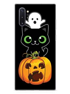 inspired cases - 3d textured galaxy note 10 plus case - rubber bumper cover - protective phone case for samsung galaxy note 10 plus - cute halloween trio - black