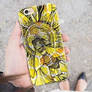 Inspired Cases - 3D Textured Galaxy Note 10 Plus Case - Rubber Bumper Cover - Protective Phone Case for Samsung Galaxy Note 10 Plus - Sunflower Honey Bee - White