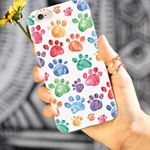 Inspired Cases - 3D Textured Galaxy Note 10 Plus Case - Rubber Bumper Cover - Protective Phone Case for Samsung Galaxy Note 10 Plus - Watercolor Paw Prints