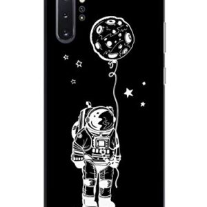 Inspired Cases - 3D Textured Galaxy Note 10 Plus Case - Rubber Bumper Cover - Protective Phone Case for Samsung Galaxy Note 10 Plus - Lonely Astronaut