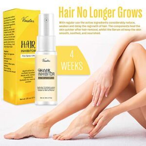 Hair Inhibitor, Painless Hair Regrowth Inhibitor Spray, Apply after Hair Removal, Non-Irritating Hair Inhibitor, for Face, Arm, Leg, Armpit, Make Your Skin Smooth