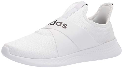 adidas Women's Puremotion Adapt Running Shoe, White/Black/Dove Grey, 8