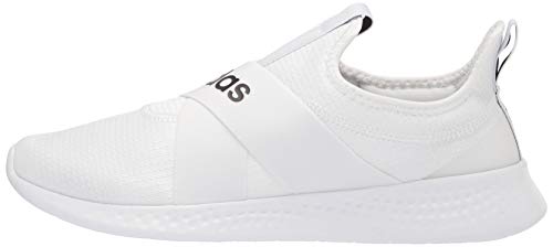 adidas Women's Puremotion Adapt Running Shoe, White/Black/Dove Grey, 8