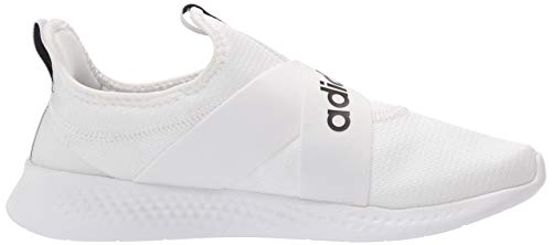 adidas Women's Puremotion Adapt Running Shoe, White/Black/Dove Grey, 8