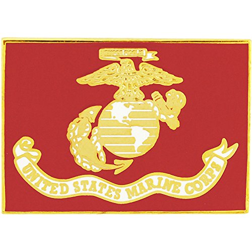 U.S. MARINES, United States Marine Corps FLAG - Original Artwork, Expertly Designed PIN - 1.125"