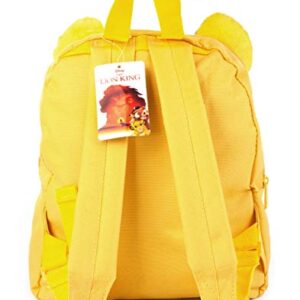 Disney Lion King 3D Simba Cub Face Yellow Backpack