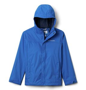 columbia youth boys watertight jacket, bright indigo, large