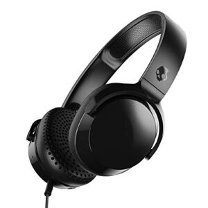 skullcandy - riff wired on-ear headphones - black - s5pxy-l003 (renewed)