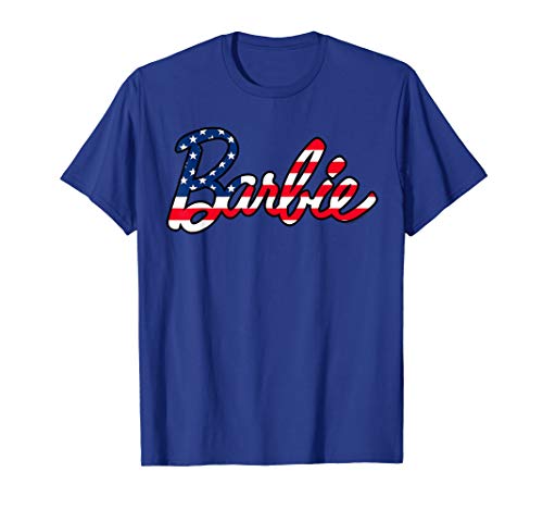 Barbie American Flag Logo T-Shirt