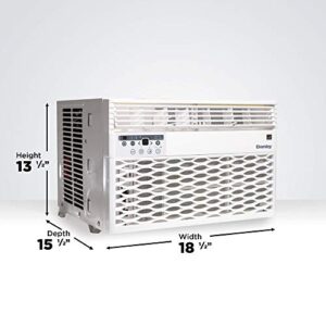 Danby DAC080EB6WDB 8,000 BTU Energy Star Window Air Conditioner, Programmable Timer, LED Display and Remote Control, Ideal for Rooms Up to 350 Square Feet, in White, 8000