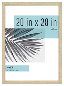 mcs studio gallery frame, natural woodgrain, 20 x 28 in, single