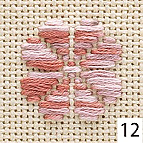 Olympus Kogin Sashiko Thread - Variegated - Japanese Embroidery & Quilting (# 12 Pink)