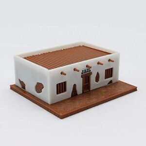 outland models railway scenery building old west jail 1:160 n scale