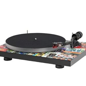 Pro-Ject Debut III Turntable - The Beatles Singles, Limited Edition Beatles Record Player, 8.6″ S-Shaped Aluminium Tonearm, Ortofon 2M Red Cartridge, Beatles Memorabilia Vinyl Player - High Gloss