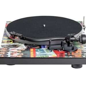 Pro-Ject Debut III Turntable - The Beatles Singles, Limited Edition Beatles Record Player, 8.6″ S-Shaped Aluminium Tonearm, Ortofon 2M Red Cartridge, Beatles Memorabilia Vinyl Player - High Gloss