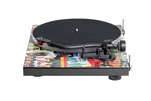 Pro-Ject Debut III Turntable - The Beatles Singles, Limited Edition Beatles Record Player, 8.6″ S-Shaped Aluminium Tonearm, Ortofon 2M Red Cartridge, Beatles Memorabilia Vinyl Player - High Gloss