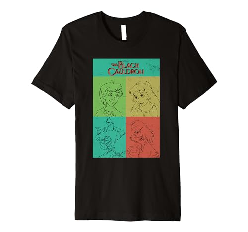 Disney The Black Cauldron Character Grid Premium T-Shirt