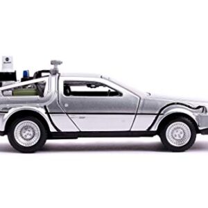 Jada Toys Back to The Future Part II 1:32 Time Machine Die-cast Car, Toys for Kids and Adults