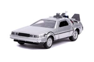 jada toys back to the future part ii 1:32 time machine die-cast car, toys for kids and adults