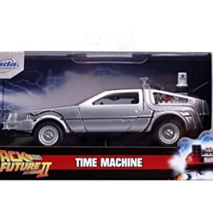 Jada Toys Back to The Future Part II 1:32 Time Machine Die-cast Car, Toys for Kids and Adults