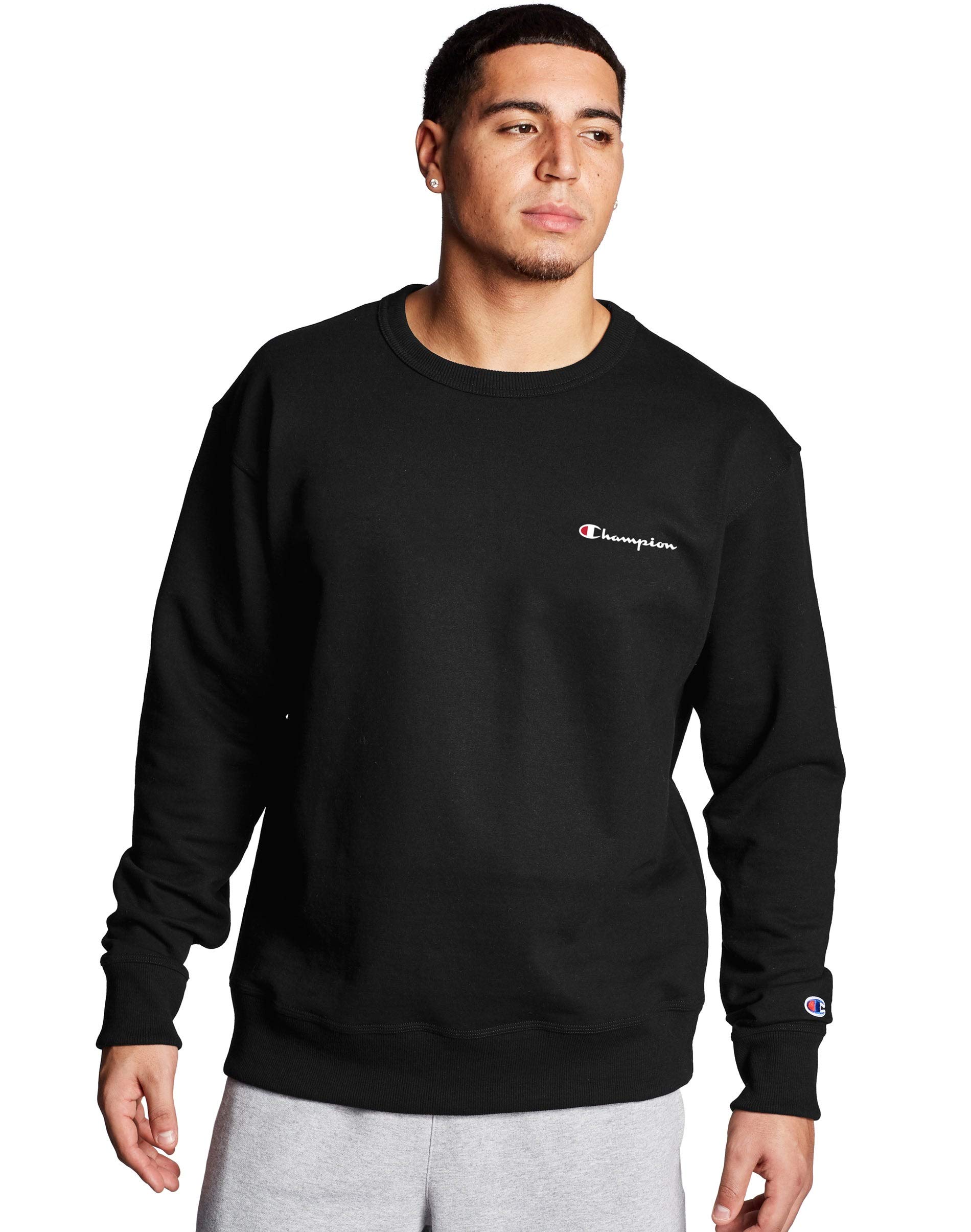 Champion Men's Sweatshirt, Powerblend, Fleece Midweight Crewneck Sweatshirt(Reg. or Big & Tall)