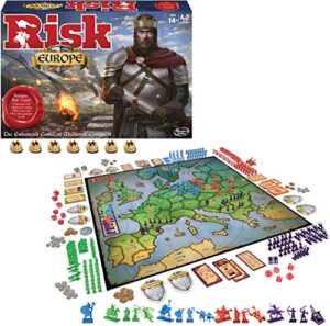 winning moves games risk europe, blue