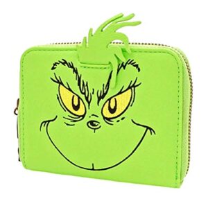 Loungefly x Dr. Seuss The Grinch Cosplay Zip Around Faux Leather Wallet