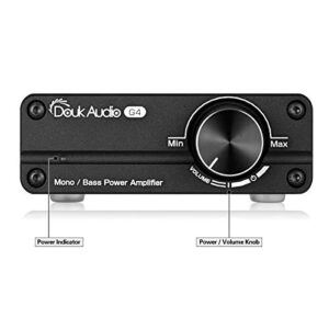 Douk Audio G4 Subwoofer Full-Frequency Mono Channel Digital Power Amplifier 100W