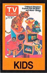 childrens television mini trading card 2x3 inches 1984 tv guide gaming #12 fred flintstone ernie sesame street fat albert