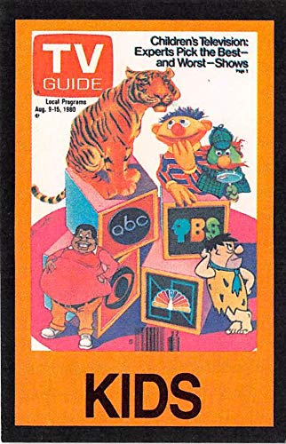 Childrens Television mini trading card 2x3 inches 1984 TV Guide Gaming #12 Fred Flintstone Ernie Sesame Street Fat Albert