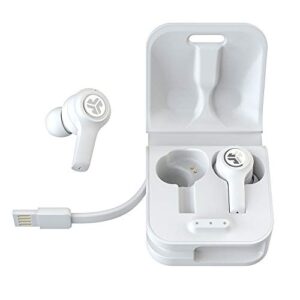 JLab JBuds Air Executive True Wireless Bluetooth Earbuds + Charging Case - White - C3 Calling with Dual Microphones - Long Travel Playtime - Bluetooth 5.0 Connection - 3 EQ Sound Settings…