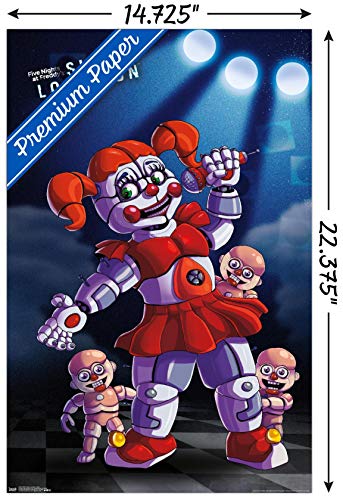 Trends International Five Nights at Freddy's: Sister Location - Baby Wall Poster, 14.725" x 22.375", Premium Unframed Version